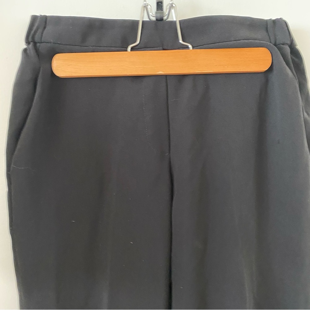J. Crew Pull-On Black Tapered Dress Pants Elastic Back Women’s Size 8
